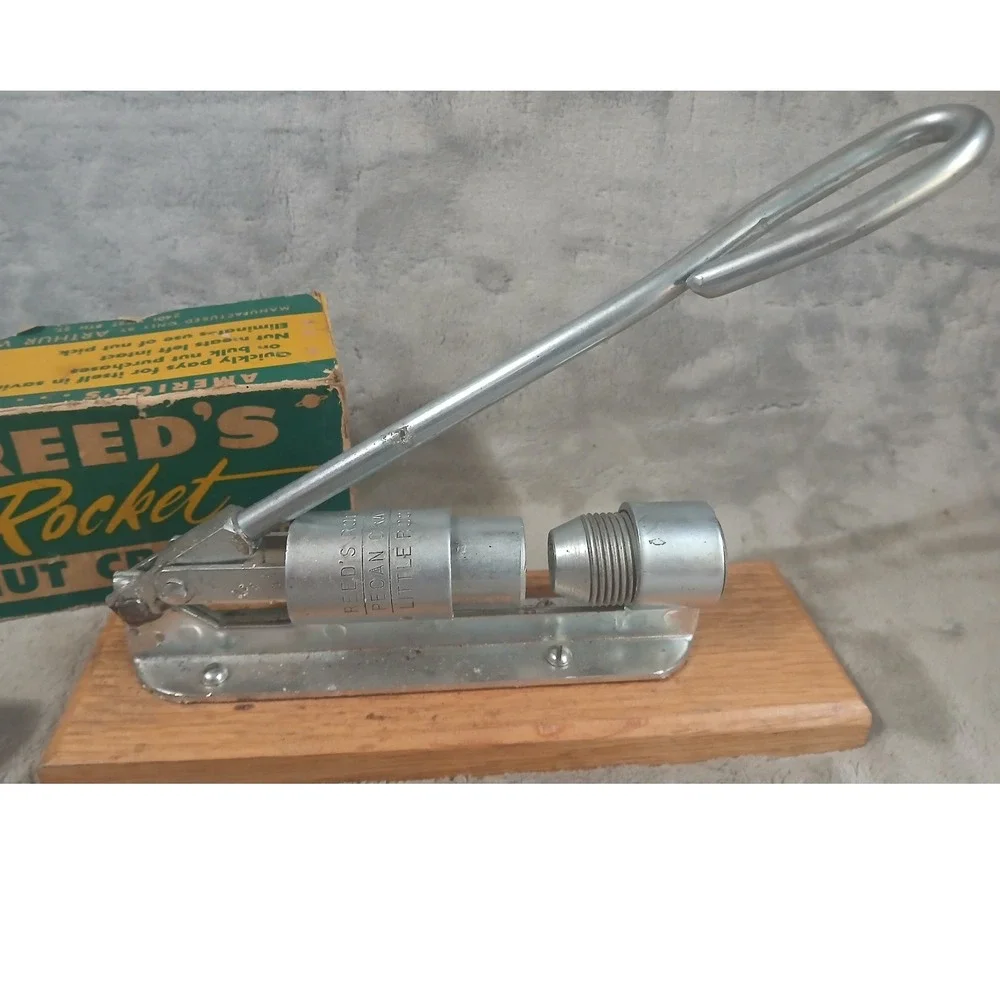 Vintage Reed's Rocket Nut Cracker with‎ Box York Texan Sheller & Nut Pick Set